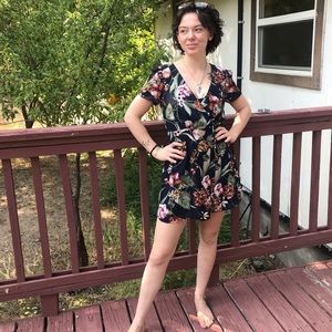 Forever 21 Floral wrap dress
